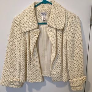 Lilly Pulitzer classic white jacket, size 4